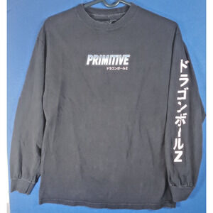 Dragon Ball Z Frieza Primitive Anime Black Longsleeve T-Shirt Men's Size Medium